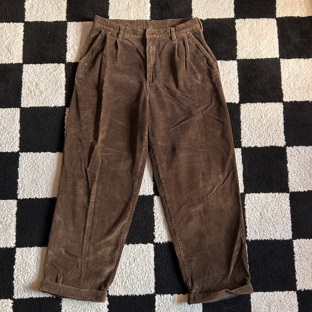 men’s brown corduroy pants